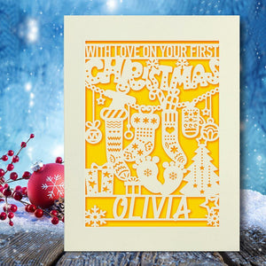 Personalised Merry Christmas Cards - EDSG