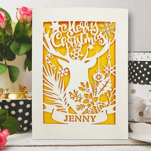 Personalised Merry Christmas Cards - EDSG