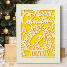 Load image into Gallery viewer, Personalised Merry Christmas Cards - EDSG
