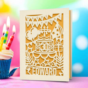 Personalised Birthday Card Any Name Any Age