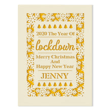 Load image into Gallery viewer, Personalised Christmas Card at 2020 Lockdown Gift
