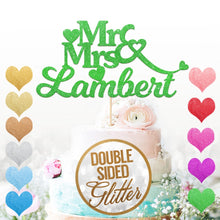 Load image into Gallery viewer, Personalised Mr&amp;Mrs Cake Topper for Couples
