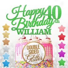 Load image into Gallery viewer, Personalised  10th Birthday Cake Topper - EDSG
