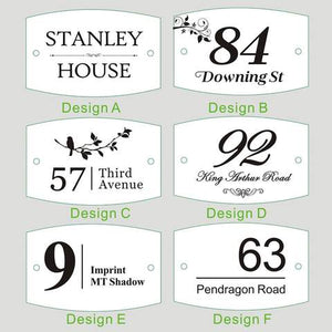 Luxury Personalised House Sign Door Plaque (MADE IN THE UK) - EDSG