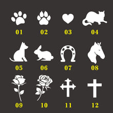 Load image into Gallery viewer, Personalised Pet Memorial Sign Natural Slate Grave Marker Plaque
