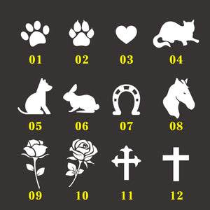 Personalised Pet Memorial Sign Natural Slate Grave Marker Plaque