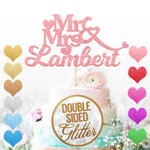 Load image into Gallery viewer, Personalised Mr&amp;Mrs Cake Topper for Couples
