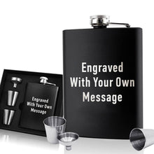 Load image into Gallery viewer, Personalised Hip Flask - Wedding gift your text - EDSG
