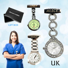 Load image into Gallery viewer, Personalised Engraved Nurse Fob Watch for Women
