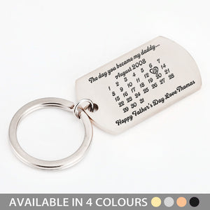 Personalised Army Keyring Fathers Day Gift - EDSG
