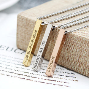 Personalised Engraved Necklace For Him - EDSG