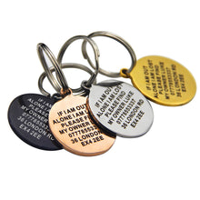 Load image into Gallery viewer, Dog Tags Personalised Name Engraved Stainless Steel Cat Pet Tags
