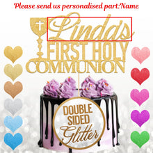 Load image into Gallery viewer, Personalised First Holy Communion Cake Topper - EDSG
