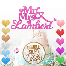 Load image into Gallery viewer, Personalised Mr&amp;Mrs Cake Topper for Couples
