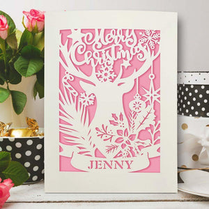 Personalised Merry Christmas Cards - EDSG