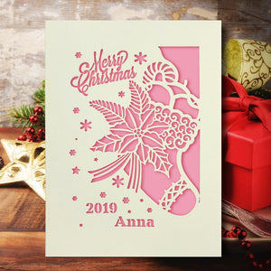 Personalised Merry Christmas Cards - EDSG