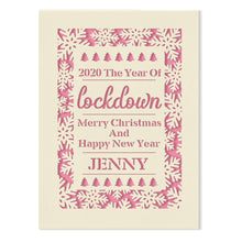Load image into Gallery viewer, Personalised Christmas Card  Lockdown Gift
