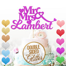 Load image into Gallery viewer, Personalised Mr&amp;Mrs Cake Topper for Couples
