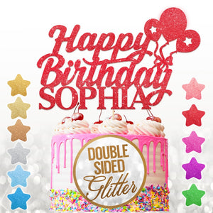 Personalised  Birthday Cake Topper with Bollon