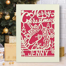 Load image into Gallery viewer, Personalised Merry Christmas Cards - EDSG
