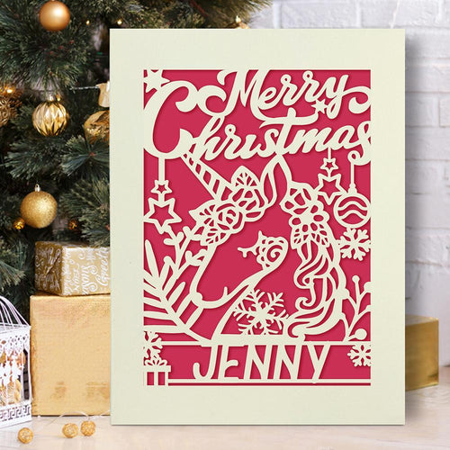 Personalised Merry Christmas Cards - EDSG