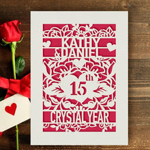 Load image into Gallery viewer, Personalised Anniversary Card - EDSG
