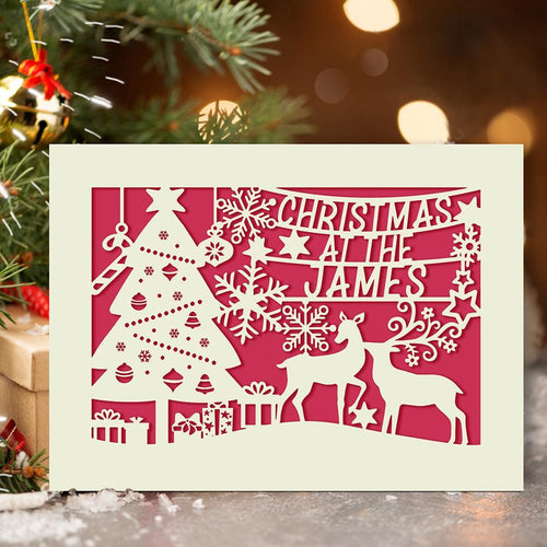 Personalised Merry Christmas Cards - EDSG