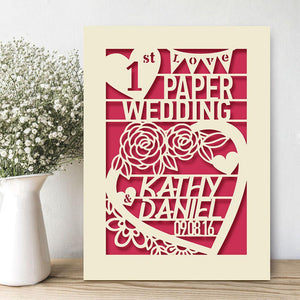 Personalised Wedding Anniversary Card - EDSG