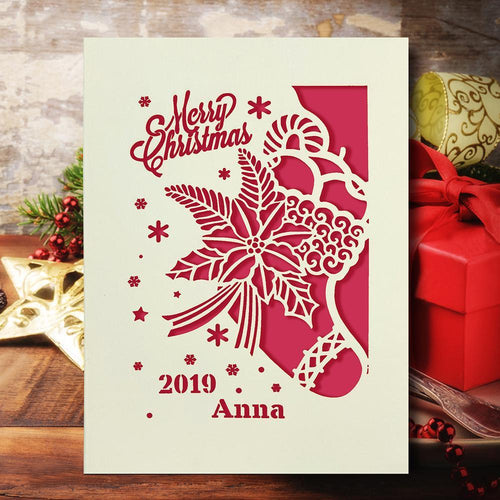 Personalised Merry Christmas Cards - EDSG