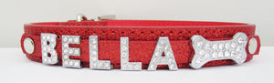 Personalised Bling Dog Cat Collars with Name UK - EDSG