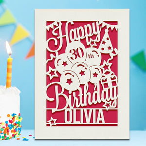 Personalised Birthday Card Any Name Any Age - EDSG