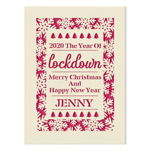 Load image into Gallery viewer, Personalised Christmas Card at 2020 Lockdown Gift
