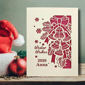 Personalised Merry Christmas Cards - EDSG