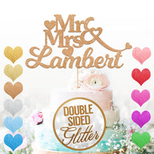 Load image into Gallery viewer, Personalised Mr&amp;Mrs Cake Topper for Couples
