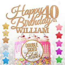 Load image into Gallery viewer, Personalised  10th Birthday Cake Topper - EDSG
