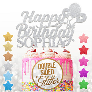 Personalised  Birthday Cake Topper with Bollon