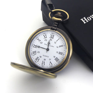 Personalised Engraved Pocket Watch Silver/Black - EDSG